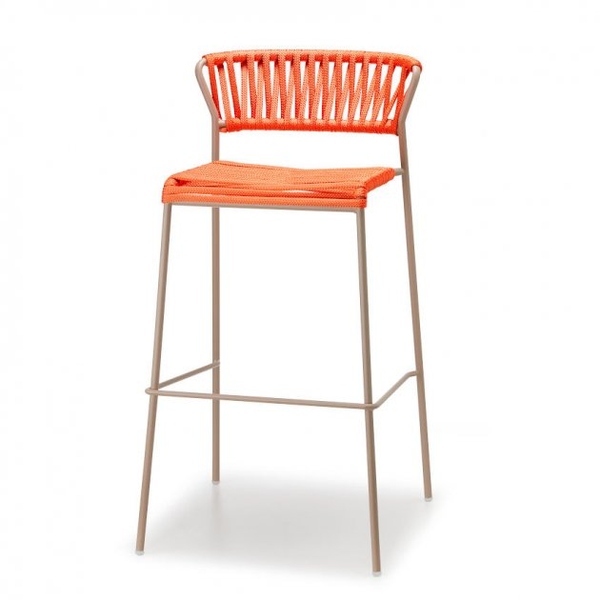 Барний стілець SCAB Design Lisa 2871 Filò Dove Grey Orange 371215398 фото