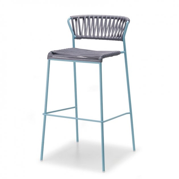 Барний стілець SCAB Design Lisa 2871 Filò Light Blue Antracite 371215431 фото