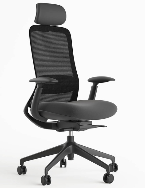 Ергономічне крісло KRESLALUX BELLA HD DARK GREY, з підголівником 113980 фото