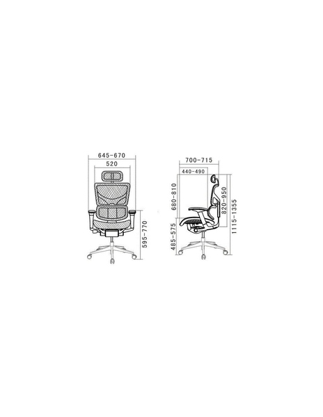Ергономічне крісло EXPERT SAIL NEW (SAYM01), колір чорний 113876 фото