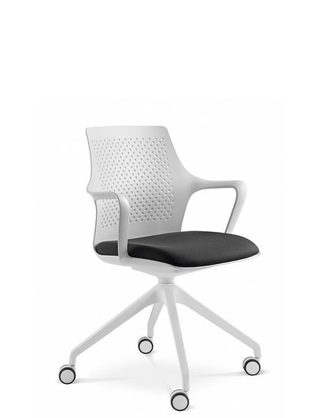Крісло LD SEATING TARA 105-F95 для відвідувачів, на колесах 126133 фото