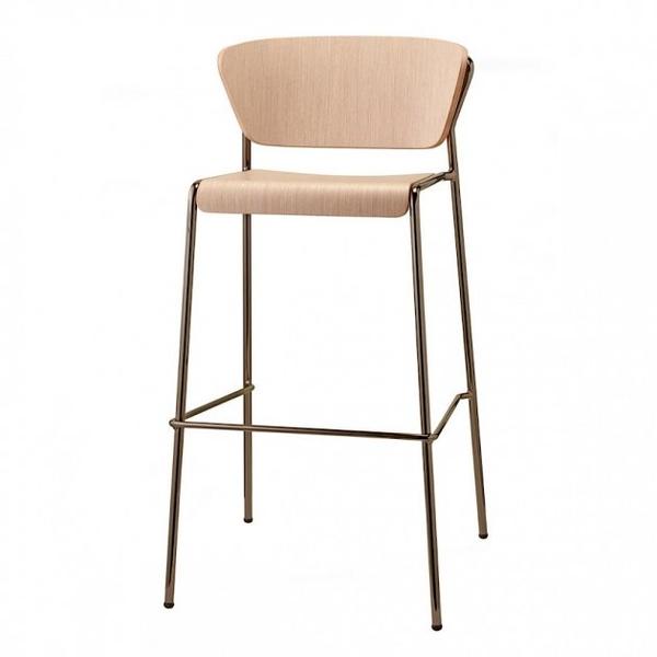 Барний стілець SCAB Design Lisa Wood 2854 Nickel Oak 371215374 фото