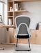 Ергономічне крісло KRESLALUX GO-SIT 645-C LIGHT GREY, для відвідувача, на полозах 03177 фото 10