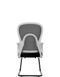 Ергономічне крісло KRESLALUX GO-SIT 645-C LIGHT GREY, для відвідувача, на полозах 03177 фото 2