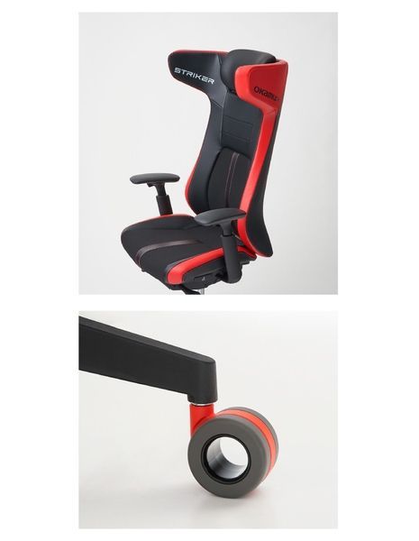 Геймерське крісло OKAMURA STRIKER RED 03325 фото