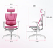 Ергономічне крісло MIRUS-IOO 2 (IOOE2-AB-HAM-5D-L, сітка T-168-B5 PINK) 113960 фото 7