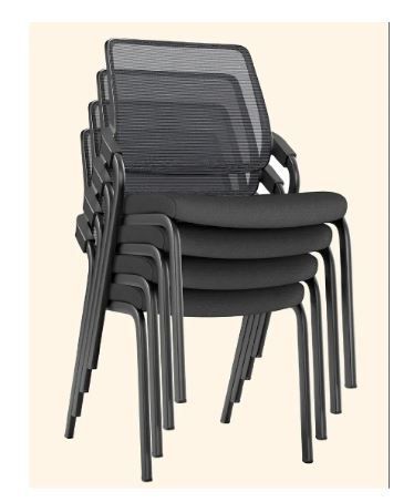 Крісло KRESLALUX H-08 BLACK, для відвідувача 03420-1 фото