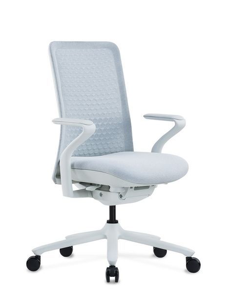 Ергономічне крісло KRESLALUX POLY ICE WHITE, тканинне 113670 фото