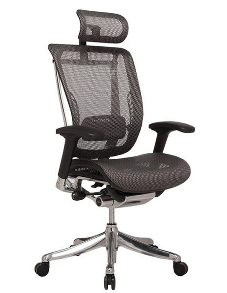 Ергономічне крісло EXPERT SPRING (HSPM-01) чорний/сірий 113690 фото