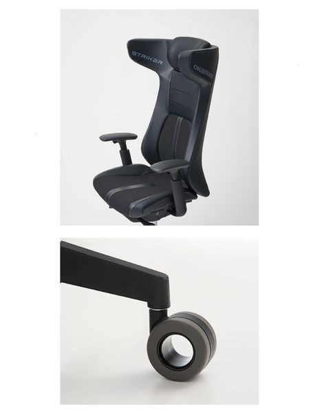 Геймерське крісло OKAMURA STRIKER BLACK 03327 фото
