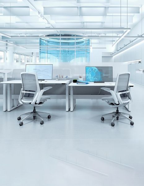 Ергономічне крісло OKAMURA FINORA WHITE MESH 03216 фото