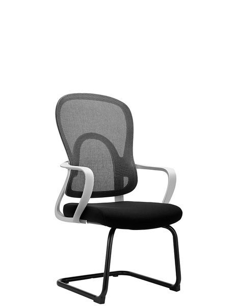 Ергономічне крісло KRESLALUX GO-SIT 645-C LIGHT BLACK, для відвідувача, на полозах 03177-1 фото