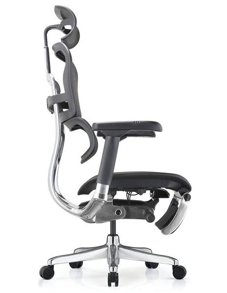 Крісло ERGOHUMAN ELITE 2 (EHE2-AB-HAM-5D-L-LMT, сітка T-168-B1 BLACK), ергономічне, з підставкою для ніг 02023 фото