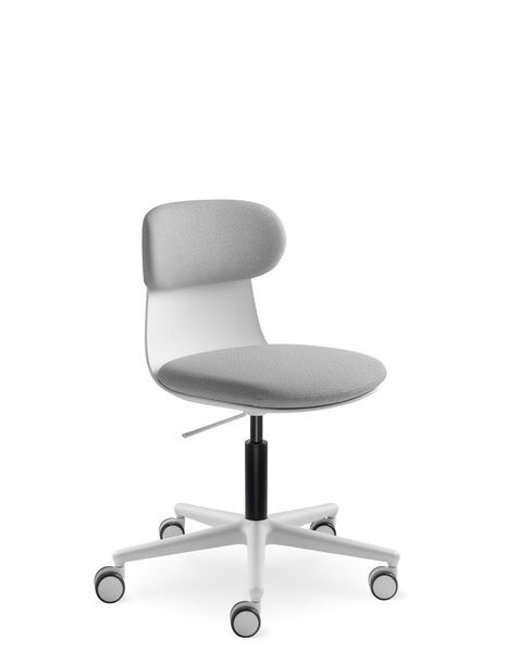 Крісло LD SEATING ZOE 220-WH для відвідувачів, на колесах 126242 фото