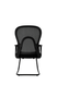 Ергономічне крісло KRESLALUX GO-SIT 645-C LIGHT BLACK, для відвідувача, на полозах 03177-1 фото 2