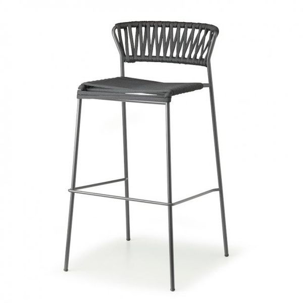 Барний стілець SCAB Design Lisa 2871 Fil&ograve; Antracite Black 371215296 фото