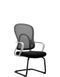 Ергономічне крісло KRESLALUX GO-SIT 645-C LIGHT BLACK, для відвідувача, на полозах 03177-1 фото 4