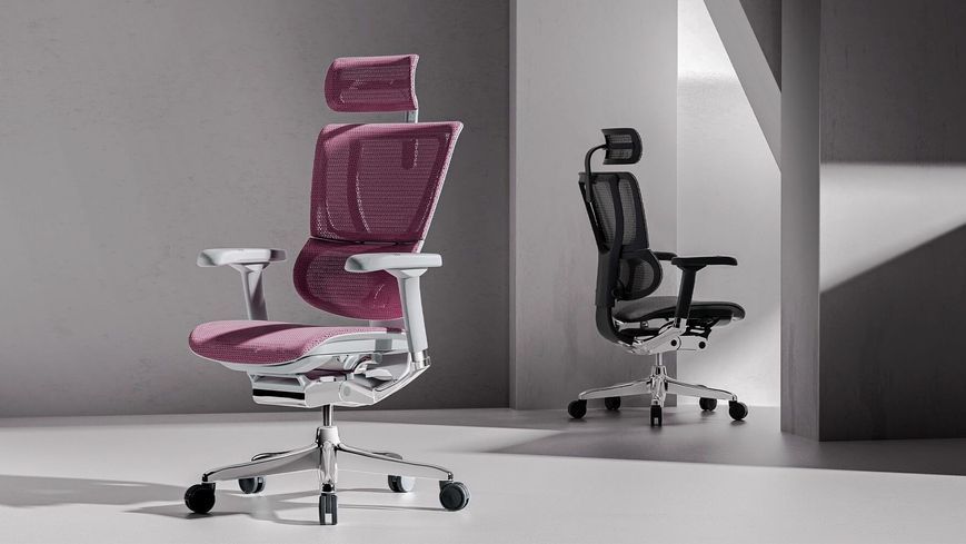Ергономічне крісло MIRUS-IOO ELITE 2 (IOOE2-AG-HAM-5D-L-LM, T-168-B2) з підставкою для ніг 05798 фото