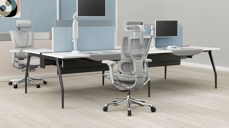 Ергономічне крісло MIRUS-IOO ELITE 2 (IOOE2-AG-HAM-5D-L-LM, T-168-B2) з підставкою для ніг 05798 фото