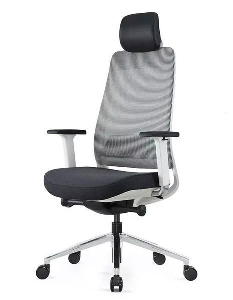 Ергономічне крісло KRESLALUX FILO-A1 WHITE (Grey + Black) 113642 фото