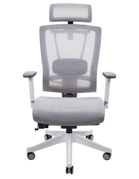 Крісло ERGO CHAIR 2 MESH WHITE, ергономічне, бежеве 02019 фото