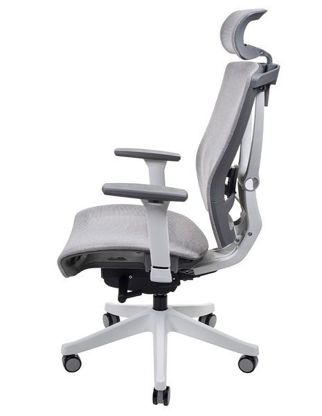 Крісло ERGO CHAIR 2 MESH WHITE, ергономічне, бежеве 02019 фото