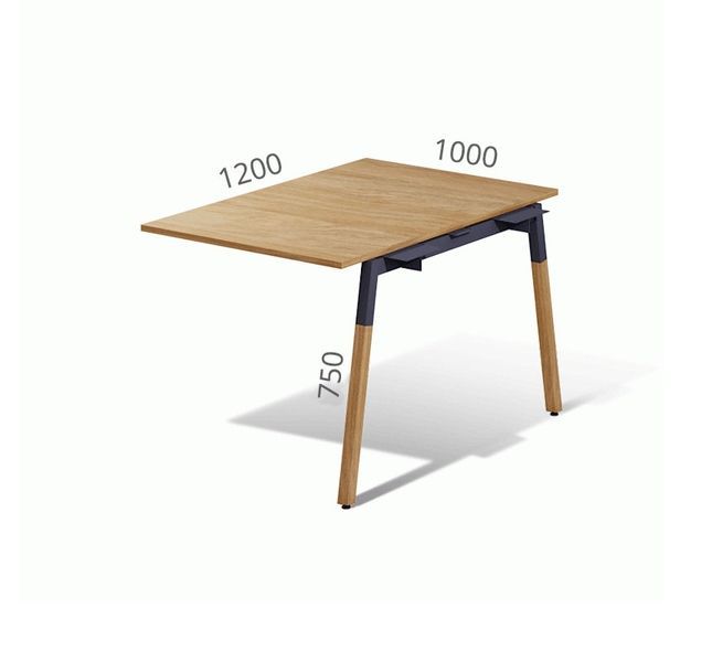 Стіл M-Concept Серія Джет Вуд J1.08.10 WD 100x120 Бежевий (Дуб Урбан) 89555 фото