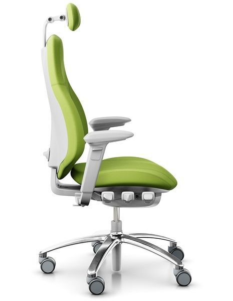 Ергономічне крісло FLOKK RH MEREO 220 SILVER GREY, салатове (Nexus) 113656 фото