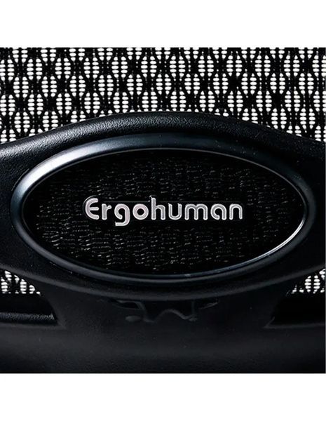 Ергономічне крісло ERGOHUMAN LUXURY 2 з тканинним сидінням (EHL2-AB-HAM-5D-E-L, сітка Т-168-B1 Black + тканинне сидіння), ергономічне, з підставкою для ніг 02023-3 фото