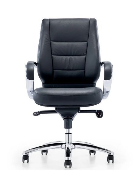 Крісло KRESLALUX A1607 BLACK для керівника, шкіряне 03376 фото