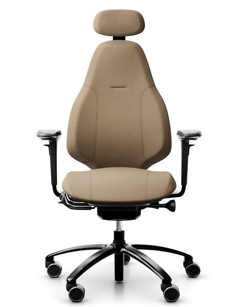 Крісло FLOKK RH MEREO 220 BLACK ергономічне, новозеландська вовна SELECT (GABRIEL) 116034 фото