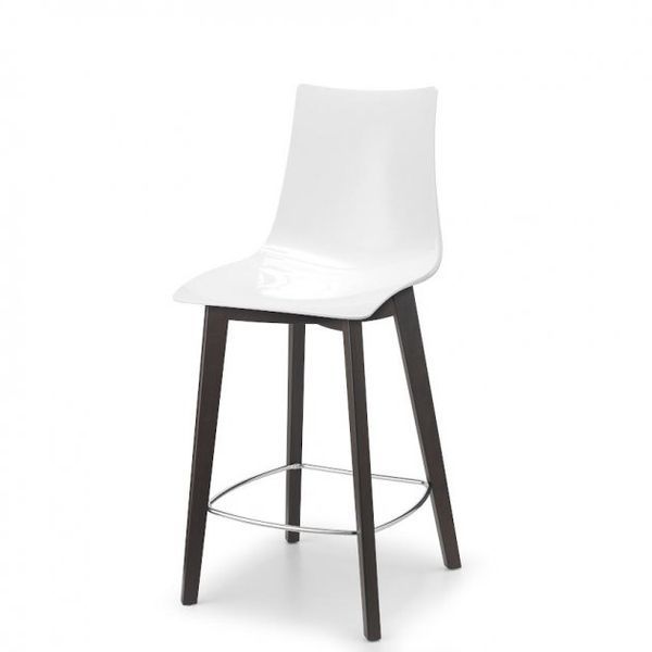 Напівбарний стілець SCAB Design Zebra Natural Antishock 2811 Wenge White 371215581 фото