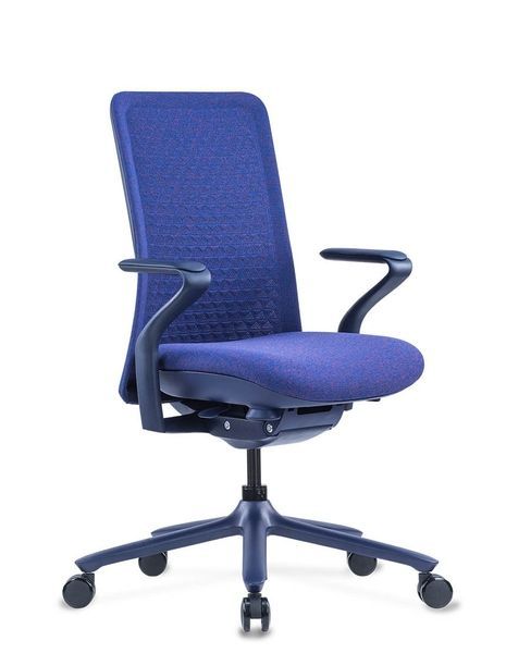 Ергономічне крісло KRESLALUX POLY PURPLE BLUE, тканинне 113669 фото