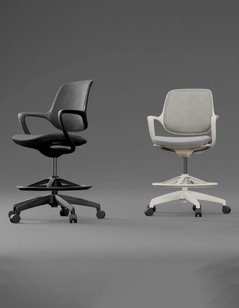 Барне крісло KRESLALUX BARSTOOL NIRO-D02 WHITE 01977-5 фото