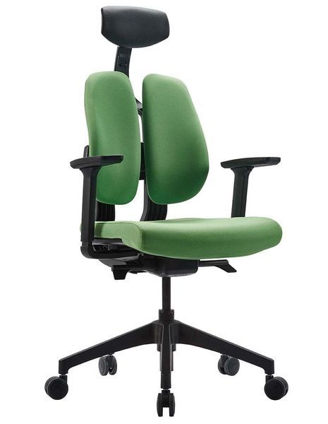 Ергономічне крісло DUOREST D2 BLACK/GREEN, ортопедичне 113935 фото