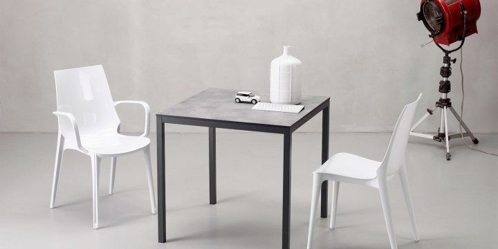 Обідній стіл SCAB Design 80x80 Mirto 2422 Concrete Effect 375220113 фото
