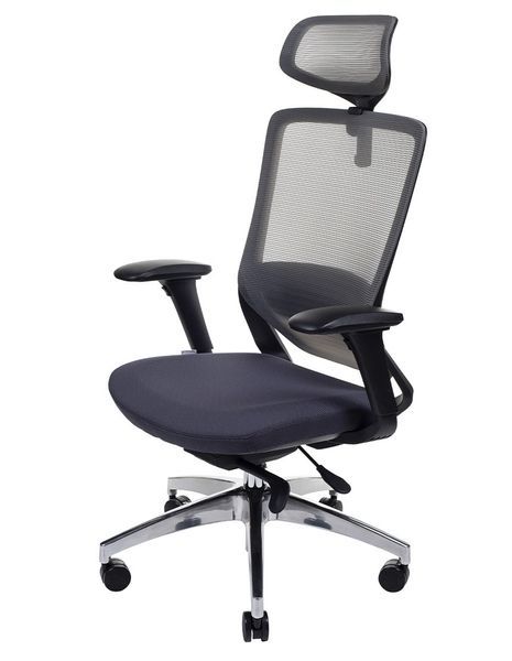 Ергономічне крісло KRESLALUX SWIFT GHB DARK GREY ALU 113842 фото