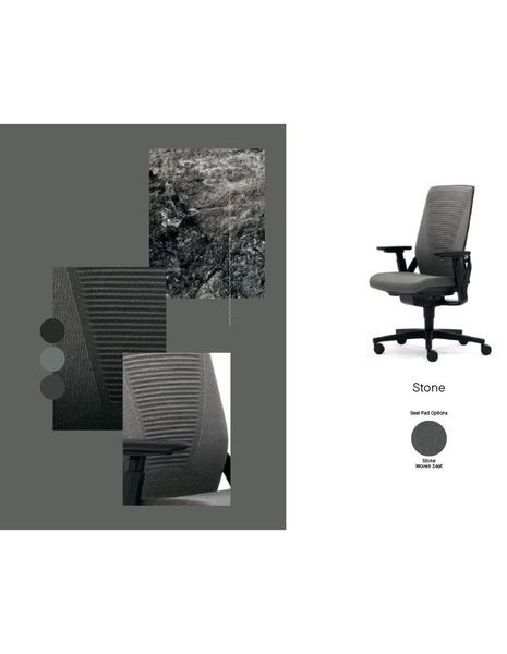 Крісло SENATOR I-WORKCHAIR 2.0 STONE ергономічне, тканинне 116037 фото