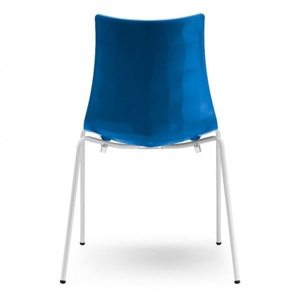 Стілець SCAB Design Zebra Bicolore 2272 Bianco Cornflower 372744231 фото