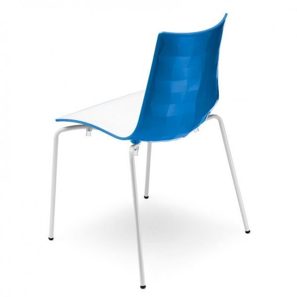 Стілець SCAB Design Zebra Bicolore 2272 Bianco Cornflower 372744231 фото