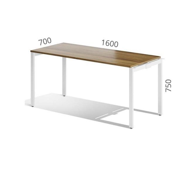 Стіл M-Concept Серія Джет J1.00.16 PN 160x70 Коричневий (Горіх стандарт Білий) 100465 фото