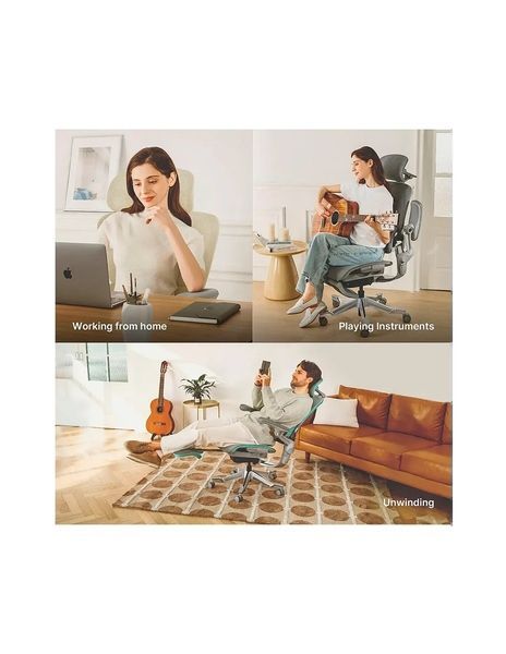 Ергономічне крісло HINOMI H2 PRO COAL BLACK 03424 фото
