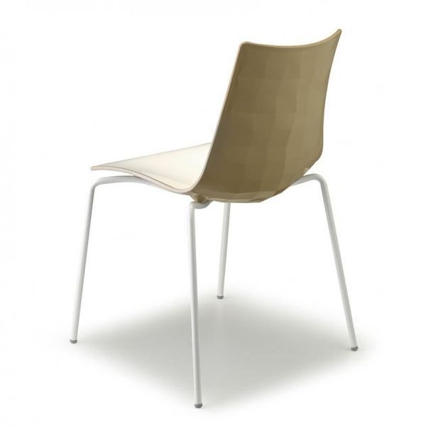 Стілець SCAB Design Zebra Bicolore 2272 Bianco Dove Grey 372744246 фото