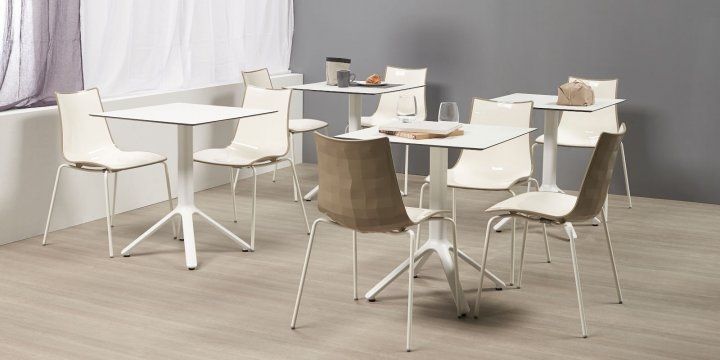 Стілець SCAB Design Zebra Bicolore 2272 Bianco Dove Grey 372744246 фото