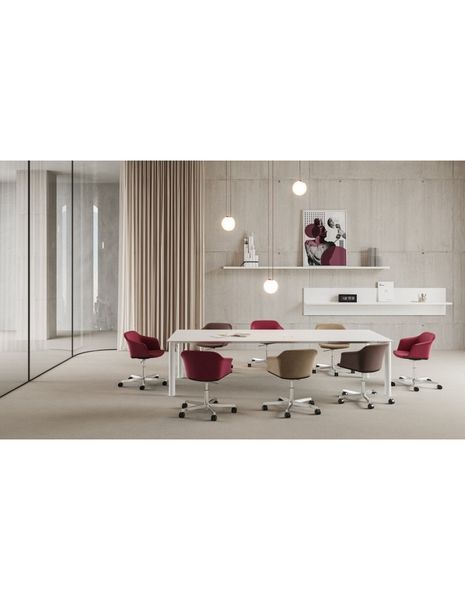 Конференц-крісло LD SEATING WAVE 032-F37 на колесах 126058 фото
