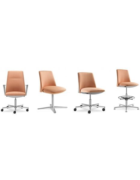 Крісло LD SEATING MELODY DESIGN 770, F25-N6 тканинне, для відвідувачів 126216 фото