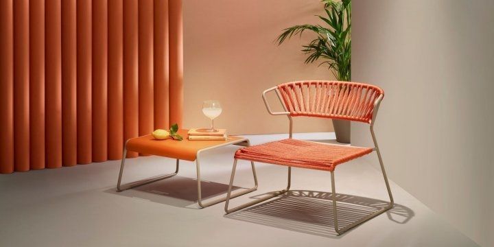 Лаунж-крісло SCAB Design Lisa Lounge Fil&ograve; 2878 Orange Dove Grey 372744051 фото