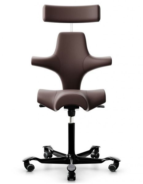 Ергономічне крісло HAG CAPISCO 8107 BLACK, шкіряне 113636 фото