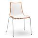 Стілець SCAB Design Zebra Bicolore 2272 Bianco Orange 372744234 фото 1
