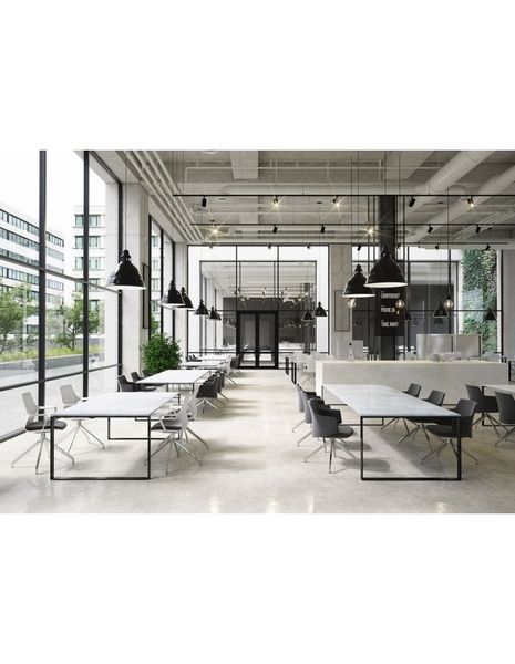 Конференц-крісло LD SEATING MELODY MEETING 360, F70-N6 на полірованій хрестовині 126181 фото